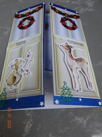 Beautiful Gate Fold Snow Scene by Marion West