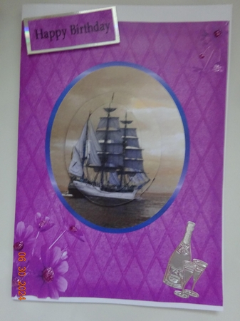 Ship Ahoy Purple by Marion West