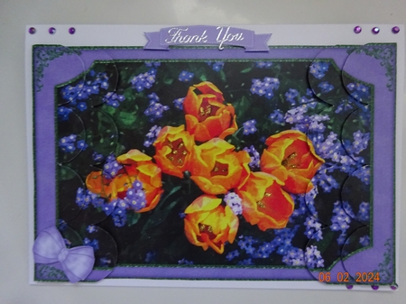 Beautiful Watercolour Flowers Scallop Side Stacker by Marion West