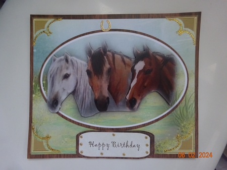 Beautiful Trio of Misted Horses by Marion West