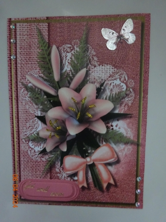 Two Lovely Toppers in Deep Pink / Blue by Marion West