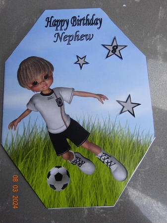 Playing Football Cut and Fold 4 by Marion West
