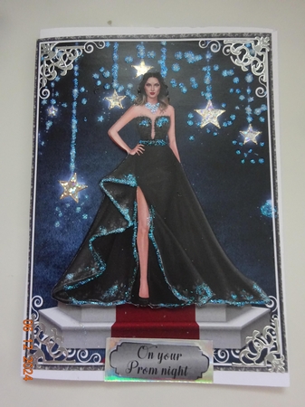 5x7 BLACK BALL DRESS  by Marion West