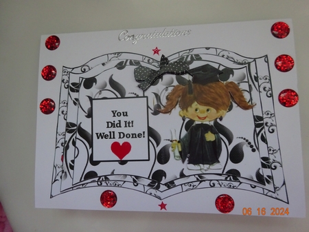 Graduation Girl Book Sheet by Marion West
