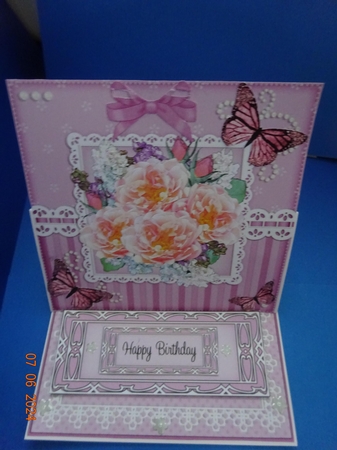 3D Easel Card Mini Kit - A Touch of Elegance - Flowers, Lace, Butterflies & Pearls by Marion West