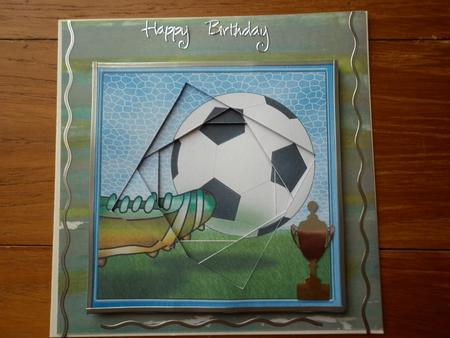Football Twisted Tunnel Topper by Marion West