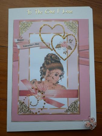 Victorian Valentine in Peach by Marion West