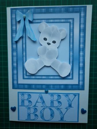 White Teddy Baby Boy by Marion West