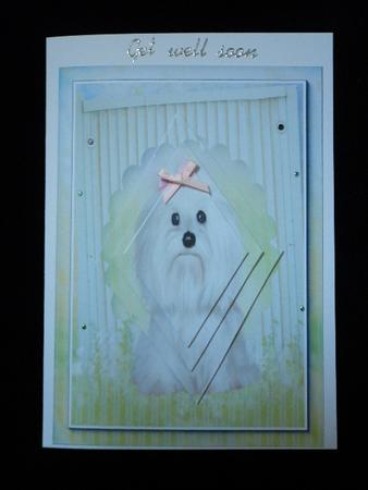 Garden Terrier Diamond Pyramid Sheet by Marion West