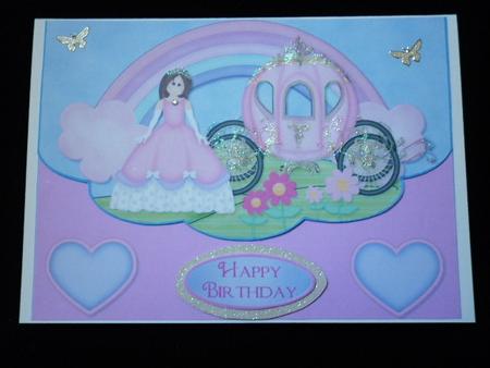 Princess Envelope Card by Marion West