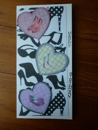 Party Shoes Heart Shaped Toppers by Marion West