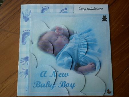 A New Baby Boy Shell Stacker by Marion West