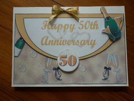 50th Anniversary Envelope Front by Marion West