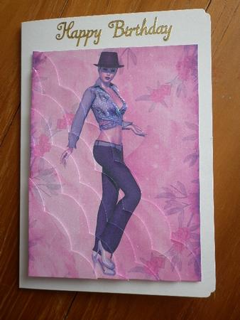 Girl in a Hat Wavy Edge Corner Side Stacker by Marion West