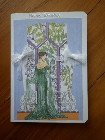 Beauty Amongst the Wisteria A4 by Marion West