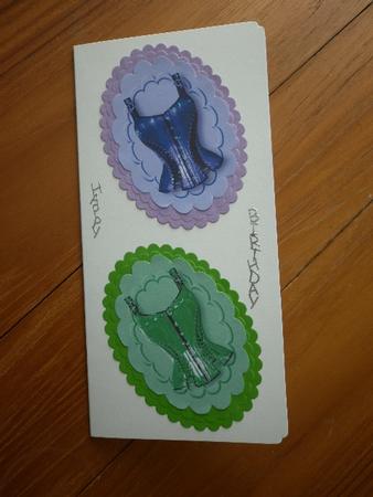 Beautiful Basque Toppers, in Scalloped Frames by Marion West