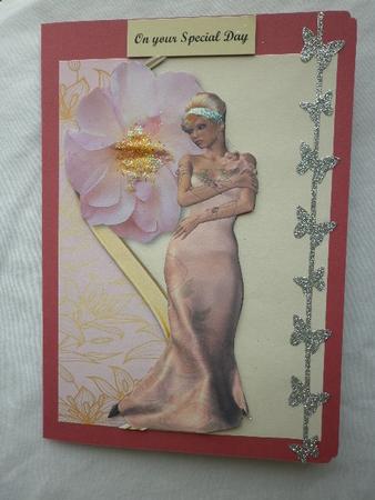 Beautiful in Pink, with Flower, A4 by Marion West