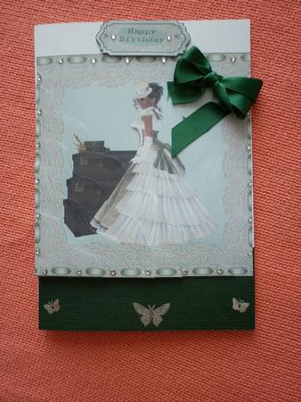 Vintage Ribbon Lace and Pearls Side Stacker by Marion West