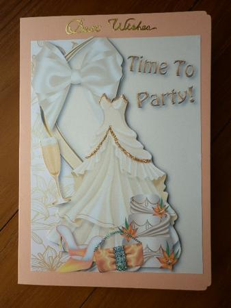 Time to Party! Pretty Cream Dress & Champagne A4 by Marion West
