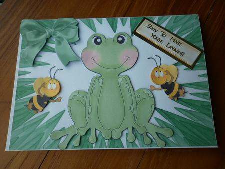 Little Frog with Bumble Bees by Marion West