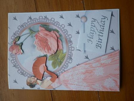 Lady Belle De Rose Decoupage by Marion West