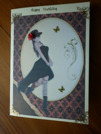 Lady Card Fronts by Marion West
