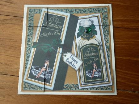 Racing Green Aftershave Birthday 8in Topper Sheet by Marion West