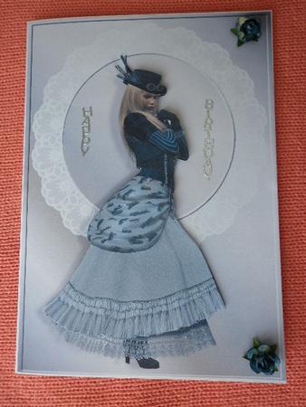 Steampunk Card Front with Decoupage by Marion West