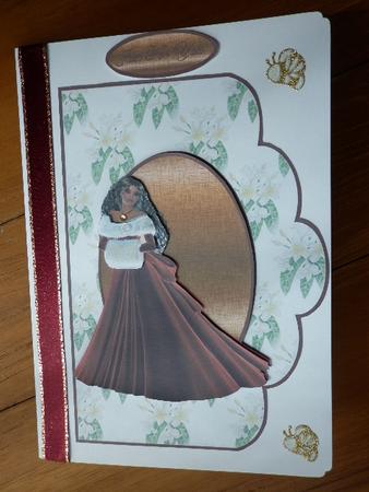 Vintage Floral Lady by Marion West