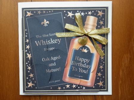 Birthday Whisky Shell Edged Corner Side Stacker by Marion West
