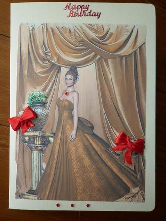 Elegant in Gold, A4 by Marion West