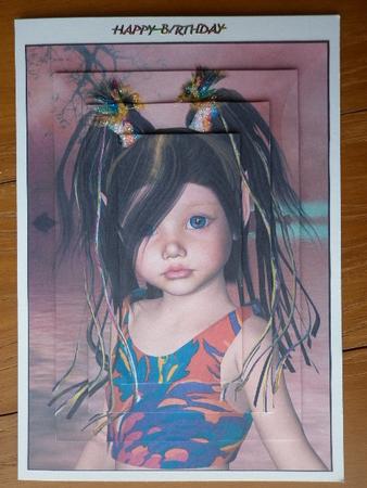 Rainbow Ribbons Pyramage Sheet by Marion West