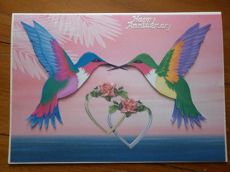Two Humming Birds. by Marion West