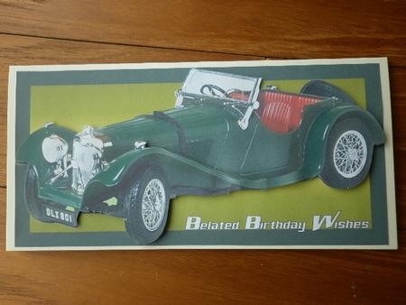 Belated Birthday Jaguar Car by Marion West