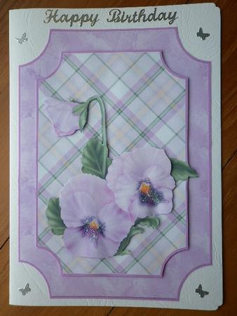 Pretty Lilac Pansy by Marion West