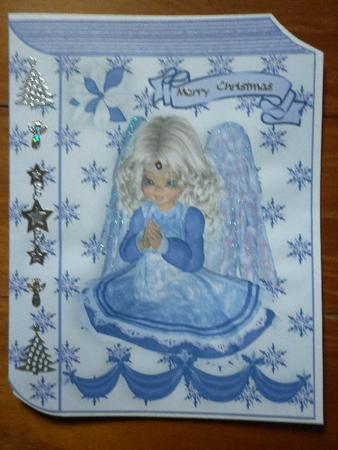 Folded A5 Book of a Sweet Little Angel Praying by Marion West