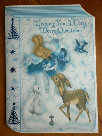 Cute Woodland Animals in the Snow Folded Book by Marion West