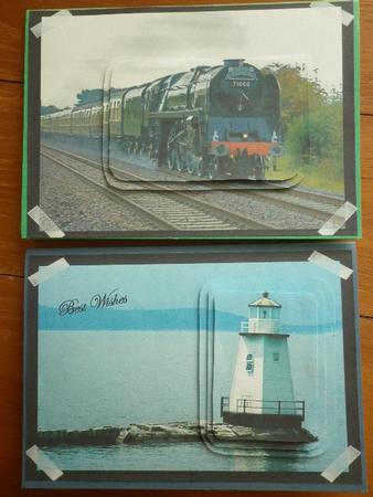 Lighthouse and Steam Engine by Marion West