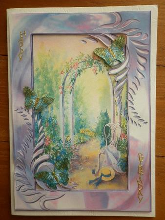 Garden Archway and Butterflies Step by Step Decoupage by Marion West