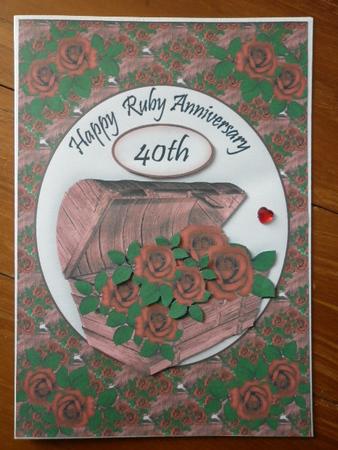 Roses Are Red Ruby Anniversary by Marion West