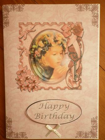 A Girls Wishes Card Front Sheet by Marion West