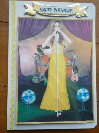 Singing Sensation Wavy Edge Corner Side Stacker by Marion West