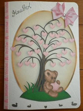 Teddy Toppers with Love Heart Trees by Marion West
