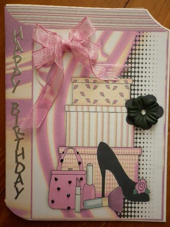 Ladies Shoe with Accessories Funky Colours Folded Book by Marion West