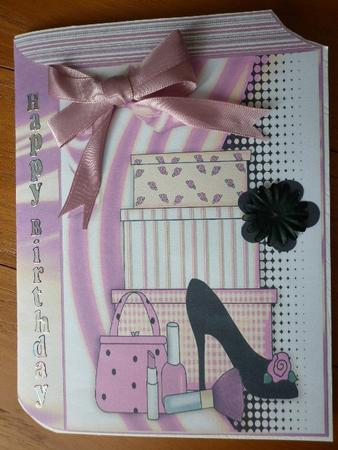 Ladies Shoe and Accessories in Funky Pink Folded Book by Marion West