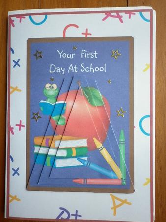 First Day at School - Triangular Pyramid by Marion West