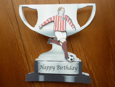 Trophy Card - Footballer by Marion West