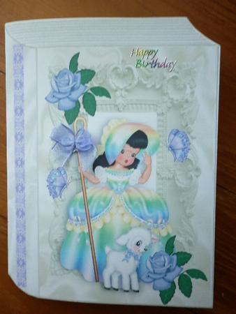 Little Rainbow Bo Peep with Lamb and Butterflies Folded Book by Marion West