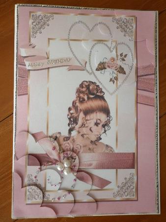 Heavenly Beauty Double Corner Stacker Card Topper by Marion West
