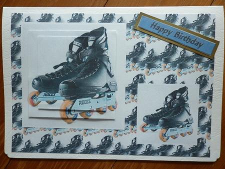 Rollerblades Card Front by Marion West